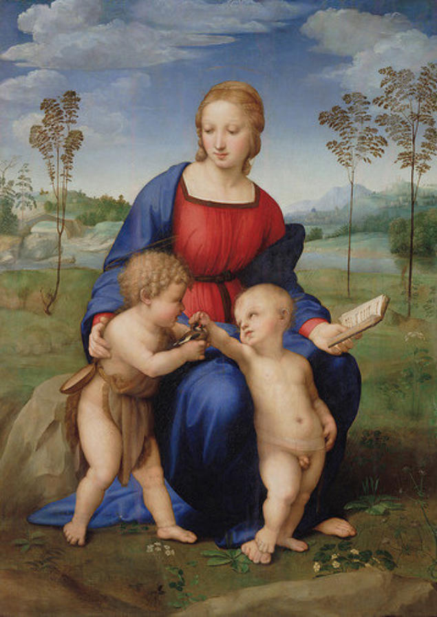Gemälde von Raffaello di Sanzio "Madonna del Cardellino" (ca.1506) Klicken Sie auf die entsprechenden Körperregionen zum Lesen der Feedbacks/Rückmeldungen von Patienten der Praxis Dr. Peters